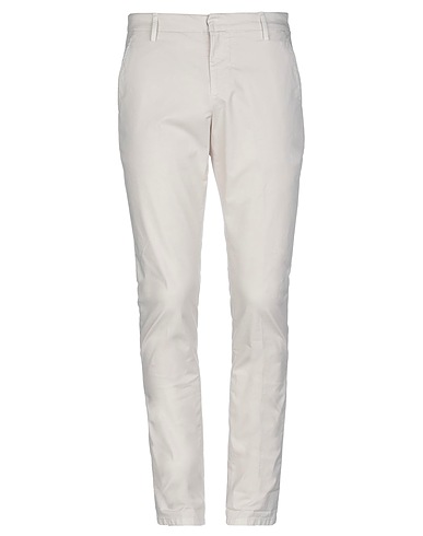 DONDUP Casual trouser Ivory 98% Cotton, 2% Elastane
