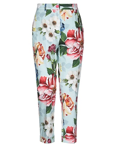 DOLCE&GABBANA Casual trouser Sky blue 97% Cotton, 3% Elastane