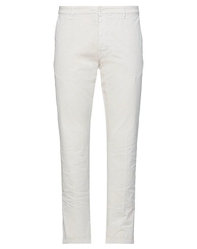 PENCE Casual trouser Ivory 98% Cotton, 2% Elastane