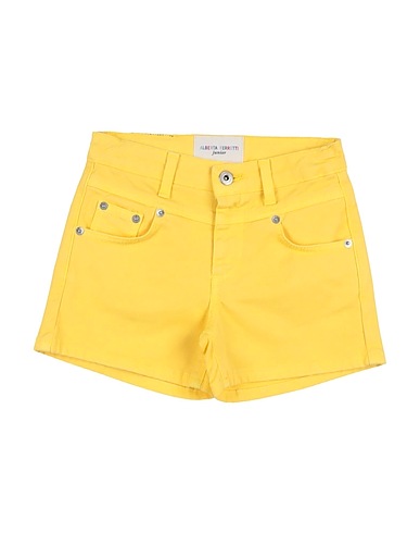 ALBERTA FERRETTI Shorts & Bermuda Giallo 97% Cotone, 3% Elastan