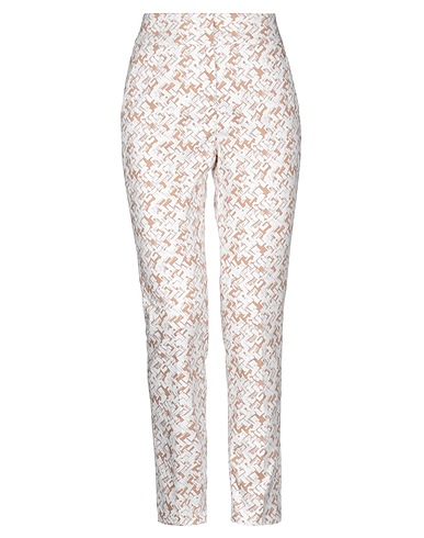 PESERICO Casual pants Beige 97% Cotton, 3% Elastane