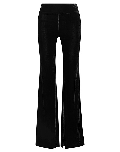 MAGGIE MARILYN Casual pants Black 80% Viscose, 20% Silk