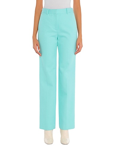 VICTORIA BECKHAM Casual pants Turquoise 100% Cotton
