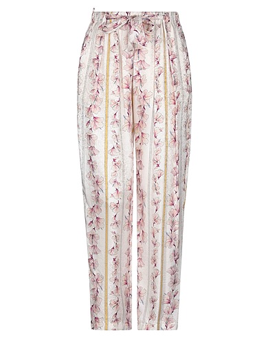 FORTE_FORTE Casual trouser Light pink 53% Viscose, 47% Silk