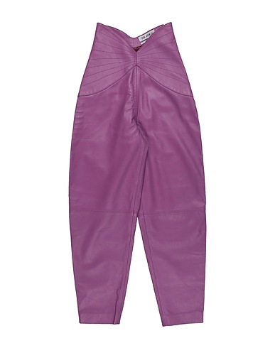 THE ATTICO Casual trouser Mauve 100% Lambskin
