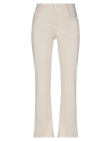 Merci .., Woman Pants Beige Size 4 Cotton, Elastane In Beige
