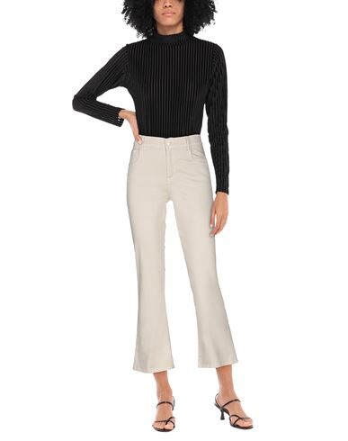 Merci .., Woman Pants Beige Size 4 Cotton, Elastane In Beige