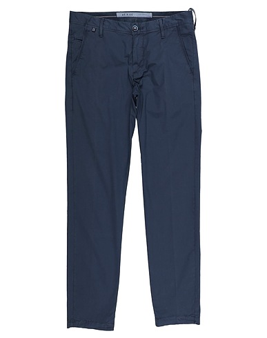 AT.P.CO Casual pants Midnight blue 97% Cotton, 3% Elastane