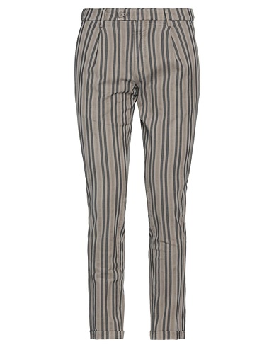 MICHAEL COAL Casual pants Light grey 89% Cotton, 10% Linen, 1% Elastane