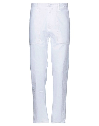 DONDUP Casual trouser White 98% Cotton, 2% Elastane