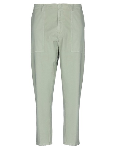 DONDUP Casual trouser Military green 98% Cotton, 2% Elastane