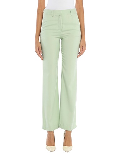 HEBE STUDIO Casual pants Light green 100% Viscose