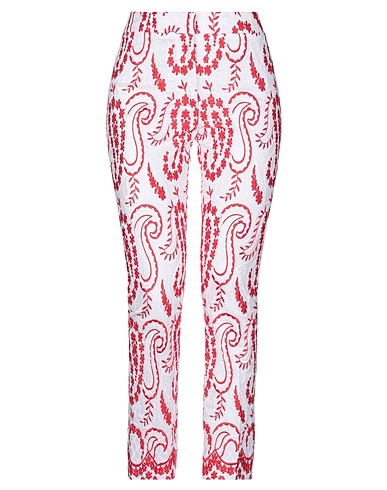 TRUE ROYAL Casual trouser White 97% Cotton, 3% Elastane