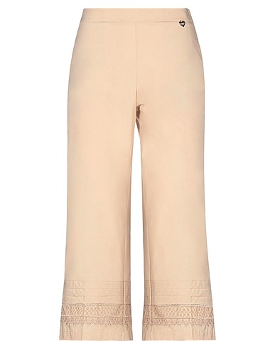 TWINSET Casual trouser Beige 96% Cotton, 4% Elastane, Polyester