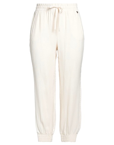 TWINSET Casual pants Ivory 73% Viscose, 27% Linen