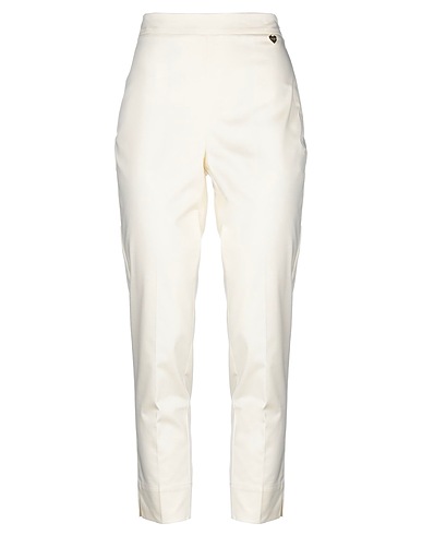 TWINSET Pantalone Avorio 60% Cotone, 38% Modal, 2% Elastan