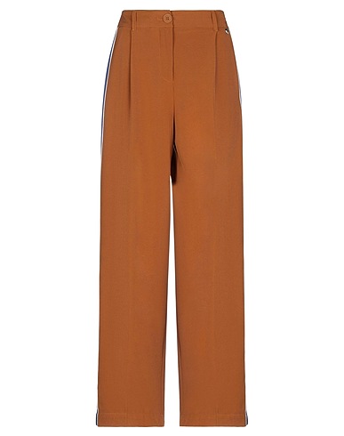 MY TWIN TWINSET Casual trouser Brown 96% Polyester, 4% Elastane