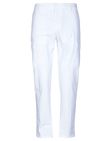 DONDUP Pantalone Bianco 96% Cotone, 4% Elastan