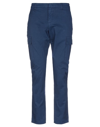 DONDUP Casual pants Blue 96% Cotton, 4% Elastane