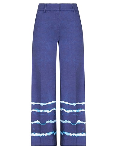 TRUE ROYAL Casual trouser Blue 98% Cotton, 2% Elastane