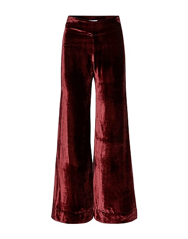 DEITAS Pantalone Bordeaux 84% Viscosa, 16% Seta
