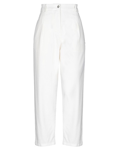 8PM Casual trouser White 98% Cotton, 2% Elastane