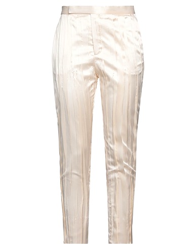 SAINT LAURENT Casual pants Ivory 87% Silk, 13% Polyester