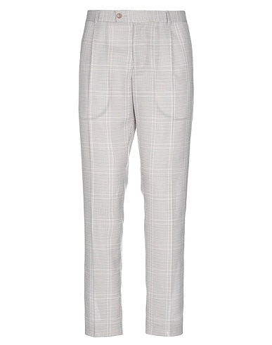 GREY DANIELE ALESSANDRINI Casual pants Ivory 98% Polyester, 2% Viscose