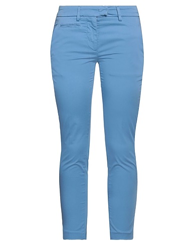 DONDUP Casual trouser Pastel blue 97% Cotton, 3% Elastane