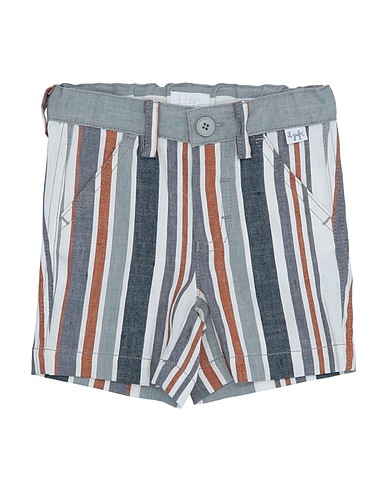 IL GUFO Shorts & Bermuda Grey 69% Linen, 30% Cotton, 1% Elastane
