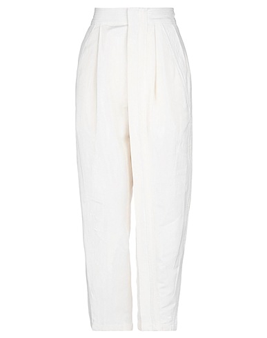 STELLA McCARTNEY Casual trouser White 40% Polyamide, 36% Cotton, 24% Linen