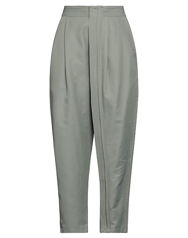 STELLA McCARTNEY Casual trouser Sage green 40% Polyamide, 36% Cotton, 24% Linen