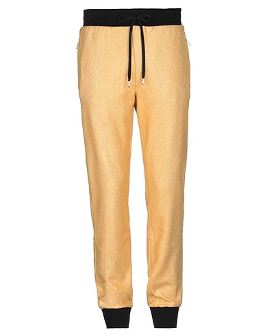 DOLCE&GABBANA Casual pants Gold 100% Cotton