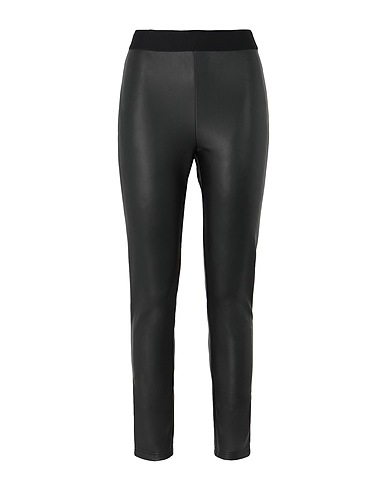 8 by YOOX Leggings PULL-ON LEGGINGS
 Schwarz 95% Polyester, 5% Elastan, Polyurethan Beschichtet