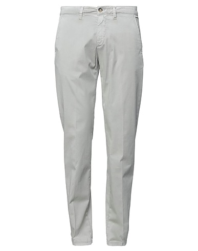 JECKERSON Casual trouser Light grey 97% Cotton, 3% Elastane