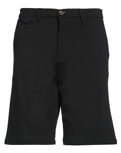 MYTHS Shorts & Bermuda Black 56% Viscose, 36% Polyamide, 8% Elastane