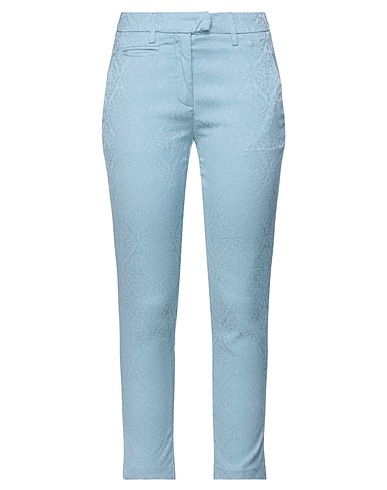 DONDUP Casual trouser Pastel blue 50% Cotton, 45% Viscose, 5% Elastane