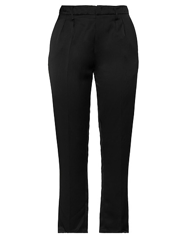 DONDUP Pantalone Nero 76% Viscosa, 24% Lino