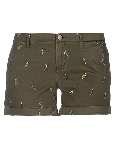 SUN 68 Shorts & Bermuda Military green 97% Cotton, 3% Elastane