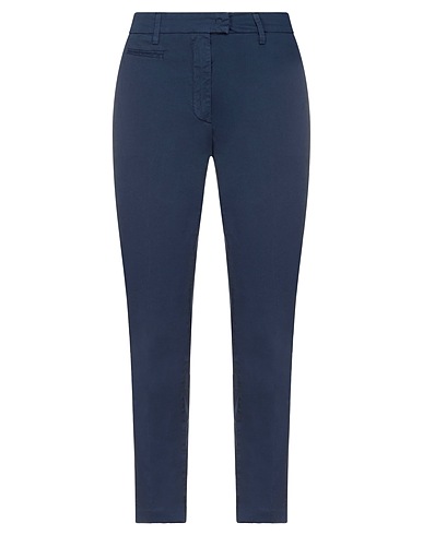 DONDUP Casual pants Blue 96% Cotton, 4% Elastane