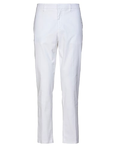 THE EDITOR Casual pants White 97% Cotton, 3% Elastane
