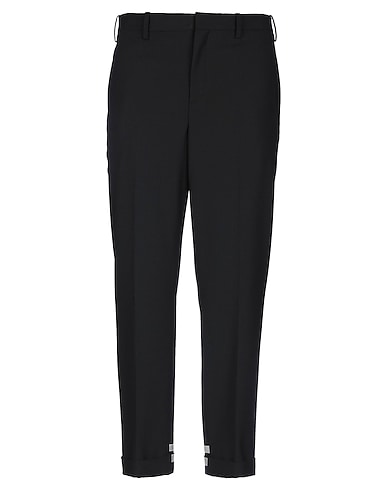 NEIL BARRETT Casual pants Black 53% Polyester, 44% Virgin Wool, 3% Elastane