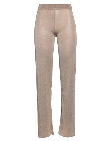 KANGRA Casual pants Camel 80% Viscose, 20% Metallic Polyester
