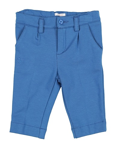 LE BEBÉ Casual trouser Pastel blue 95% Cotton, 5% Elastane