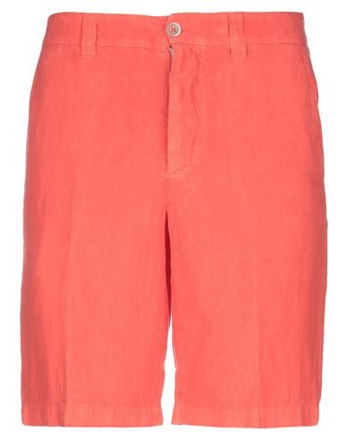 120% Lino Man Shorts & Bermuda Shorts Orange Size 30 Linen