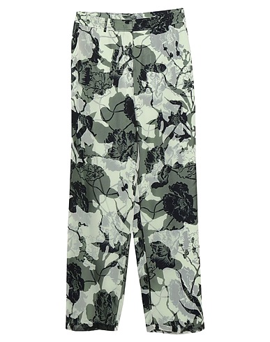 FERRAGAMO Casual trouser Light green 100% Silk