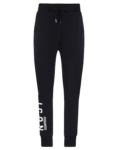 DSQUARED2 スウェットパンツ ブラック コットン 100% / ポリウレタン