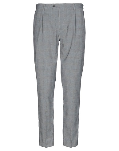 GREY DANIELE ALESSANDRINI Casual trouser Grey 85% Polyester, 14% Viscose, 1% Elastane
