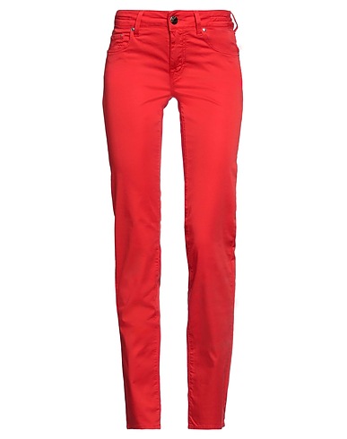 JACOB COHЁN Casual trouser Red 96% Cotton, 4% Elastane