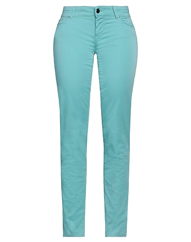 JACOB COHЁN Casual trouser Turquoise 96% Cotton, 4% Elastane
